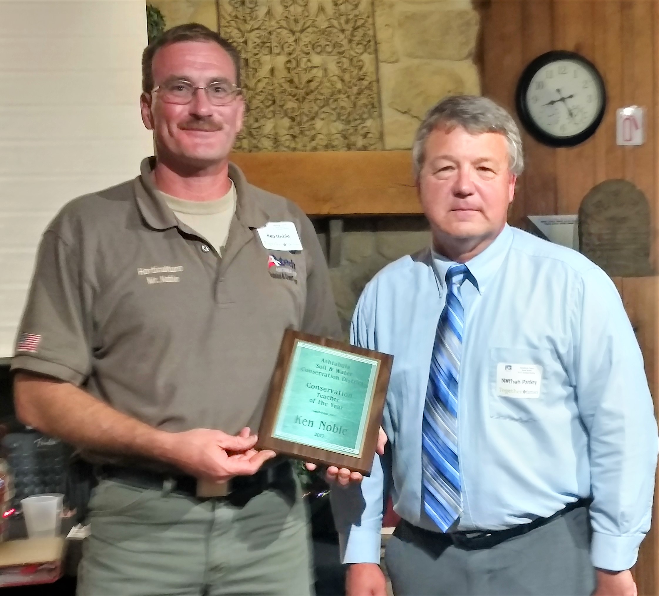 Ken Noble 2017 Conservation Teacher of the Year
